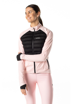 ЛОНГСЛИВ С ПУХОВОЙ ВСТАВКОЙ ЖЕНСКИЙ LONG SLEEVE DOWN PUFFER | ROSE QUARTZ