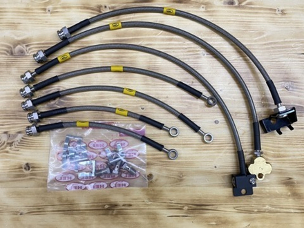 Nissan Patrol Y61 (1997 - 2013) Лифт 75 мм. Комплект из 7 армированных тормозных шлангов