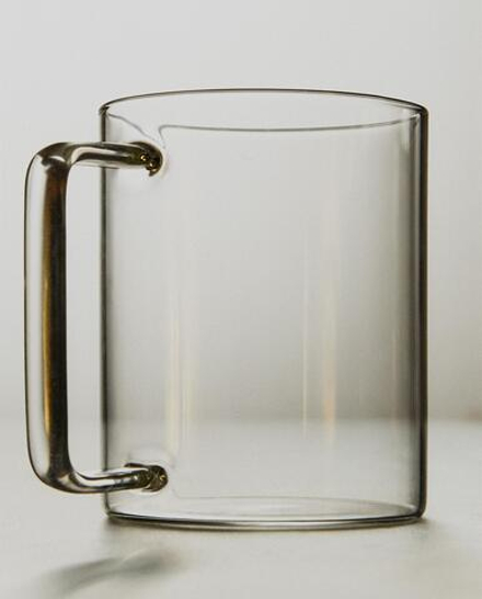 Zara Home чашка из боросиликатного стекла, цвет прозрачный, 12 см