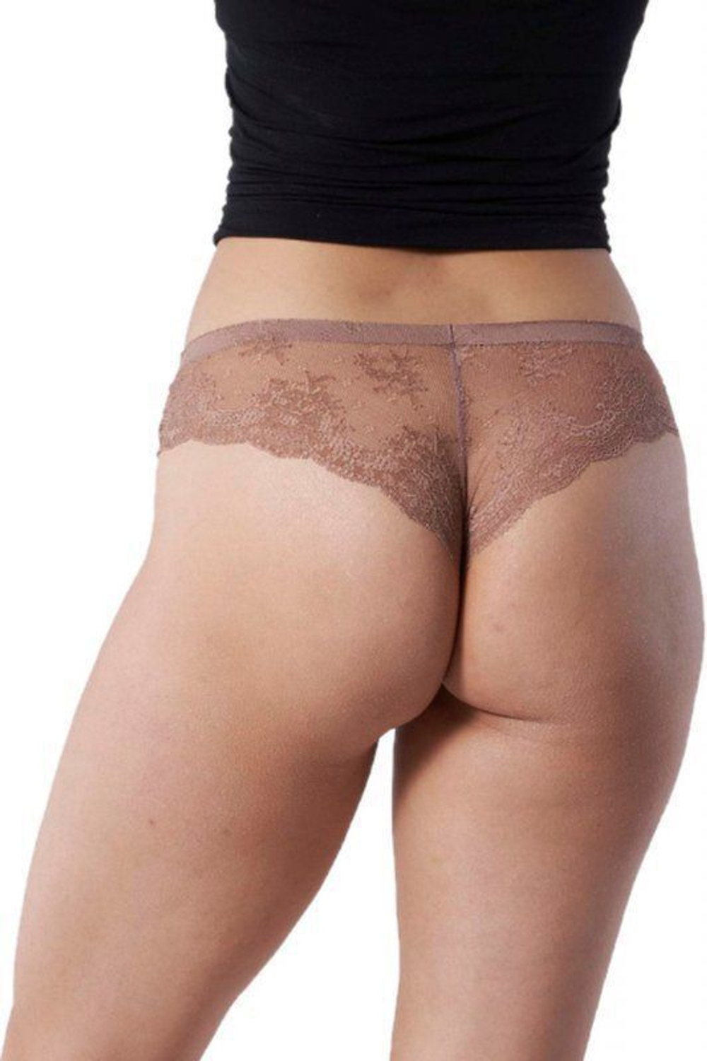 Женские трусики Tanga с кружевом (Размер: XL) (Цвет: белый)