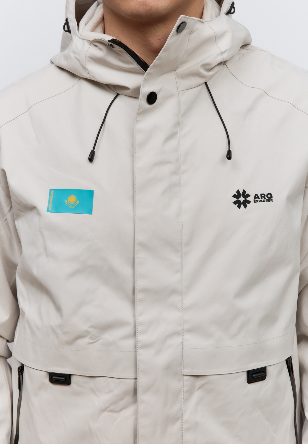 Куртка на флисе ARGYMAQ EXPLORER OFF-WHITE