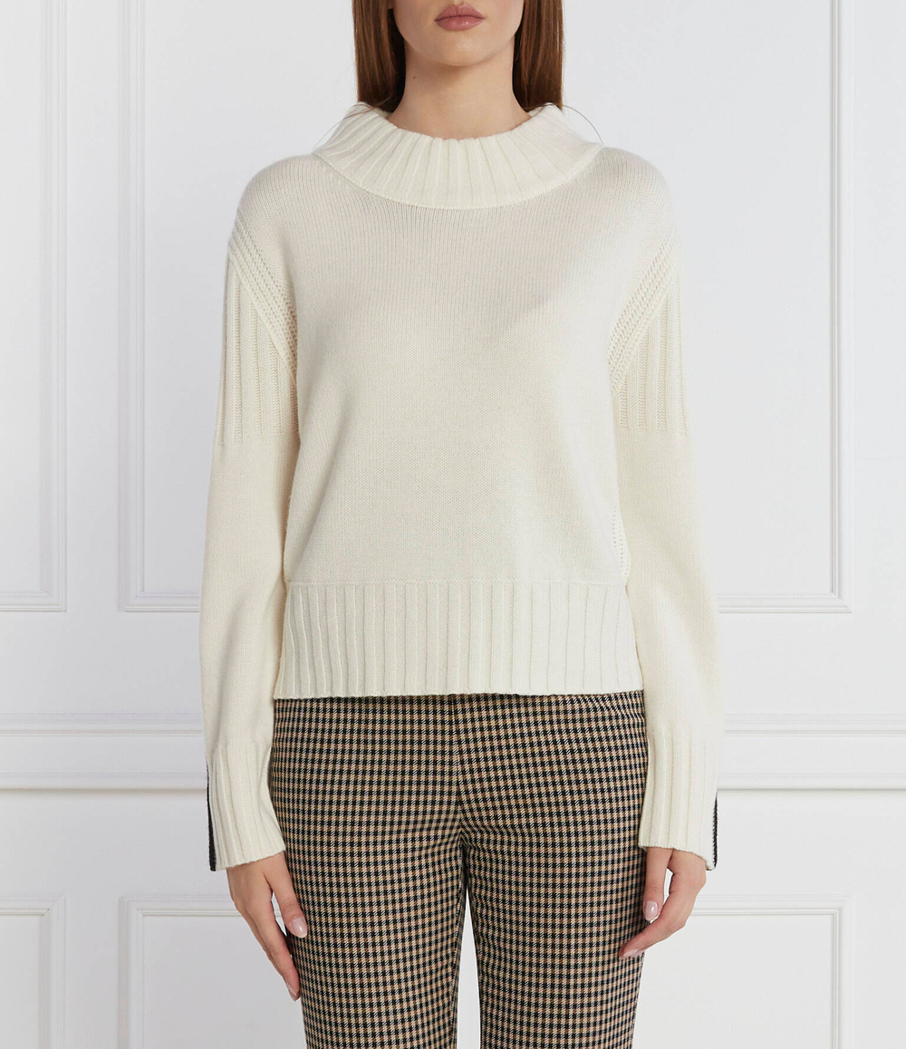 Хлопковый свитер Marc Cain - белый(VS 41.25 M63)