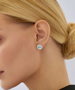 Серьги Волны времени из серебра 925