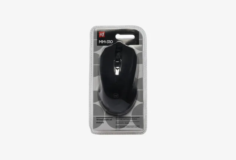 Мышь проводная Defender MM-310 [52310] черный