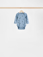 Боди с длинным рукавом для малышей Next N27-269, 7 шт., Молочный, Серый, Синий
