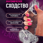 Фаллоимитатор на присоске My Extaz, прозрачный, 15x3,5 см