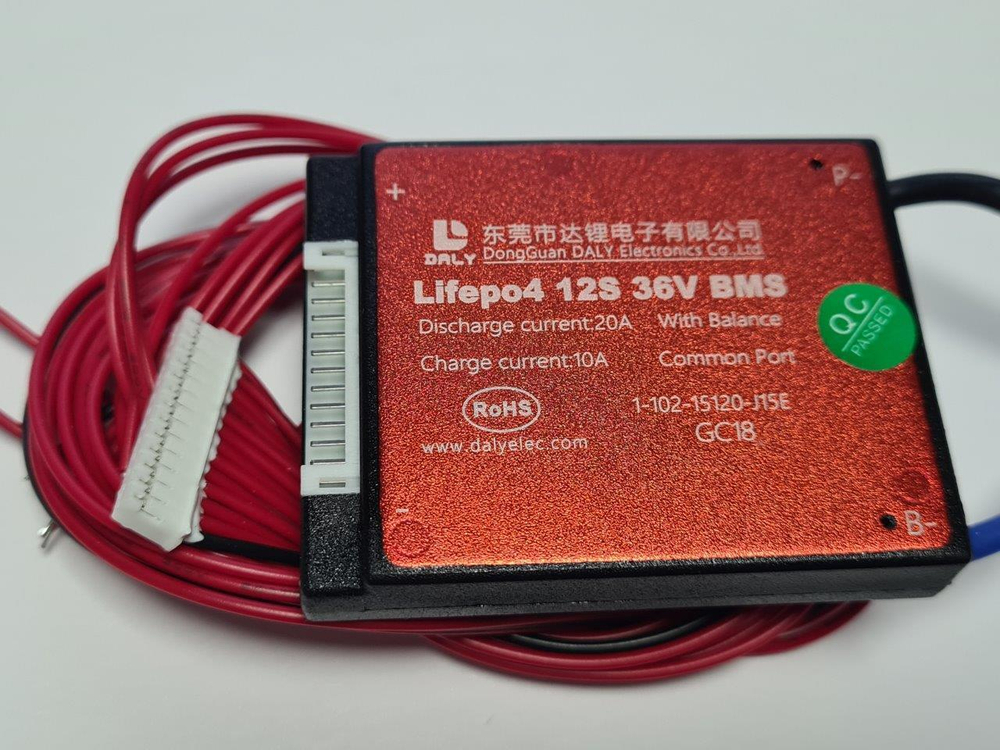 Плата контроля BMS LiFePO4 12S 36V 20A
