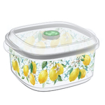 Емкость для СВЧ 1,6л с клапаном с декором "Sicily Lemon" (бесцветный)