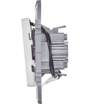 Переключатель 1-кл. Inspiria 10А IP20 250В 10AX с подсветкой/индикацией механизм бел. IEK 673660