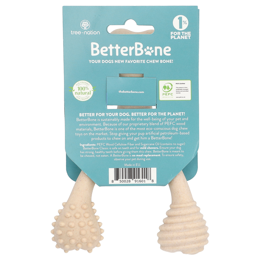 BetterBone, Classic Chew Bone, жевательная мармеладка, маленькая, полностью натуральная, 1 шт.