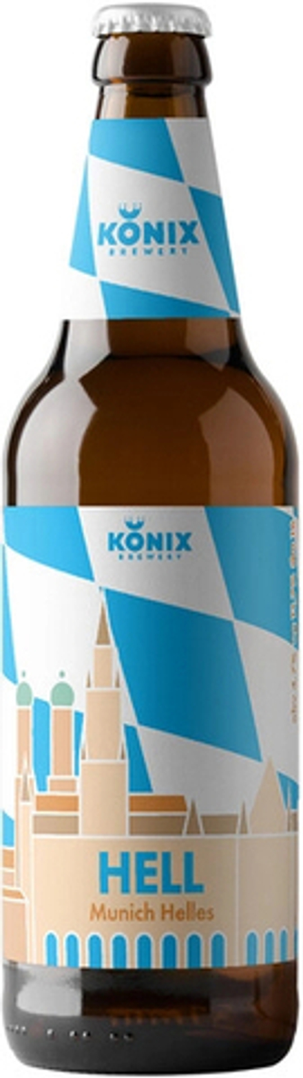Пиво Коникс Мюних Хеллес / Konix Munich Helles 0.45 - стекло