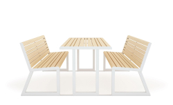 Table + Integrated Benches .h24