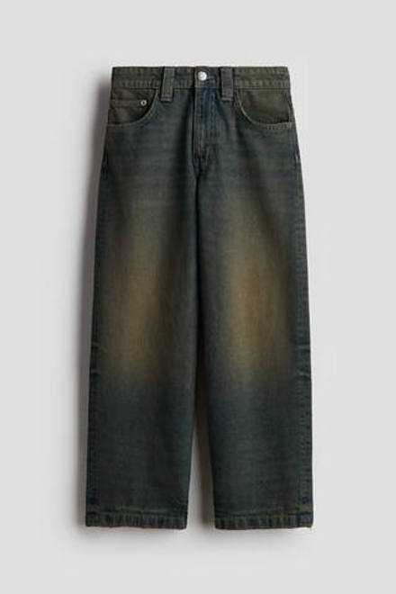 H&M Джинсы Baggy Fit, темно-синий