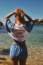 ZARA | УКОРОЧЕННАЯ ФУТБОЛКА VARSITY С ЦИФРАМИ И НАДПИСЬЮ