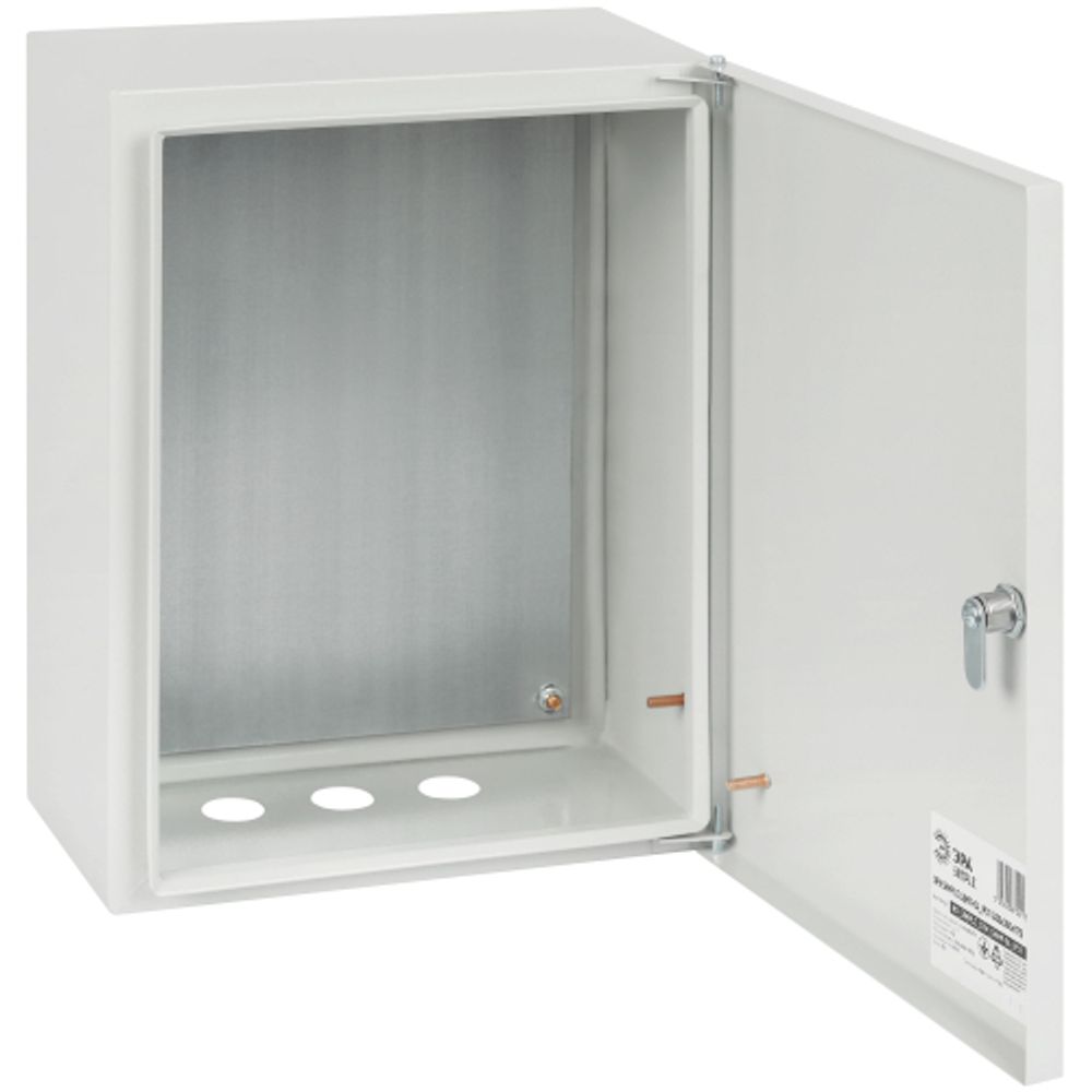 Корпус металлический ЭРА SIMPLE ЩМП-04 (400х300х175) IP31 УХЛ3 серый | Корпуса металлические с монтажной панелью