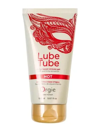 Интимный гель на водной основе Lube Tube Hot с разогревающим