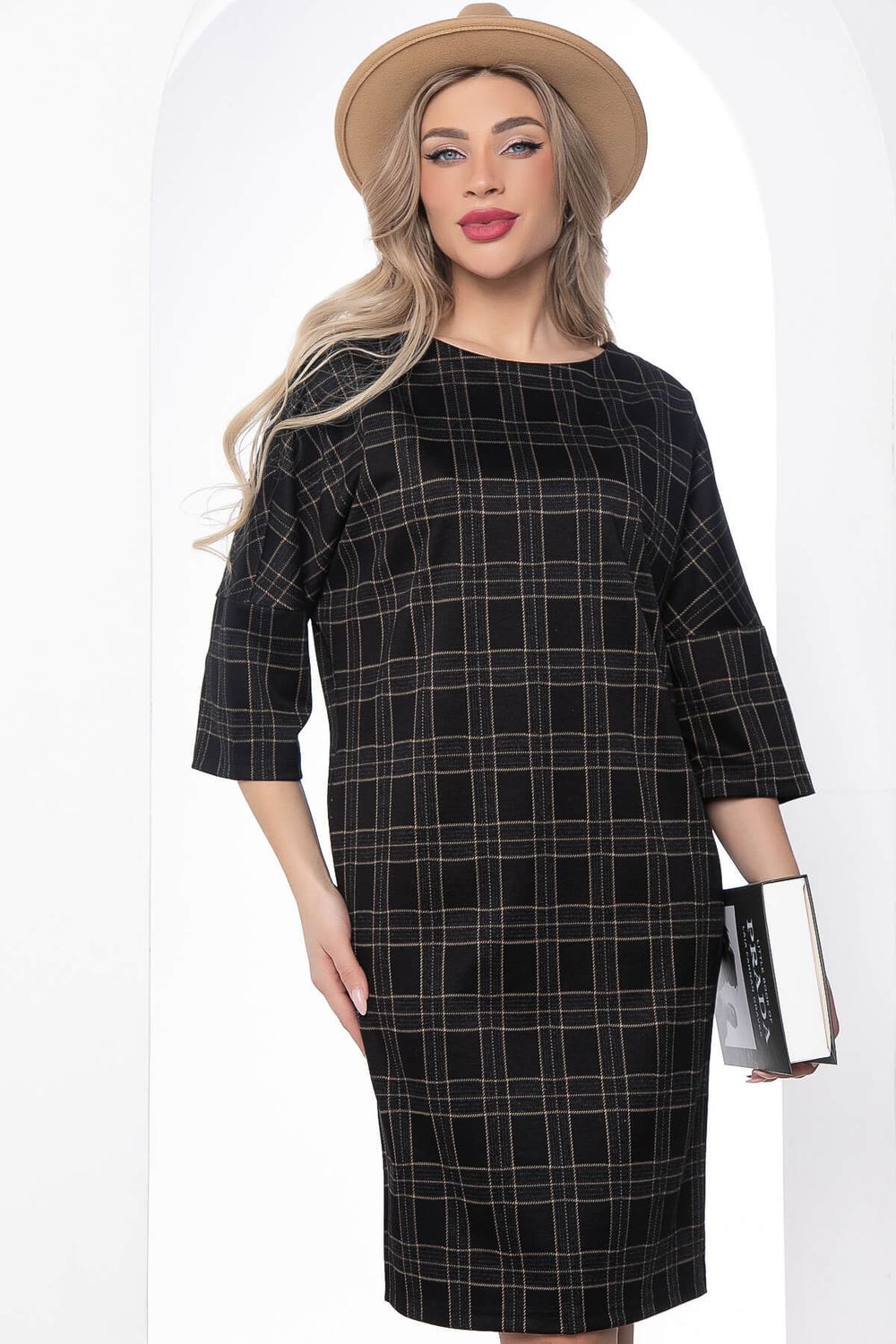 Платье "Кайла" (клетка) П8754 LT Collection