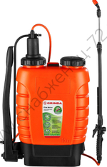GRINDA KS-15, 15 л, с телескопическим удлинителем, ранцевый опрыскиватель (425216)