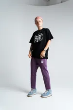 Брюки укороченные PPZ Фиолетовые