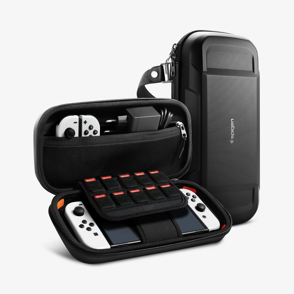 Защитный кейс Spigen Rugged Armor Pro Pouch Nintendo Switch/Switch OLED black