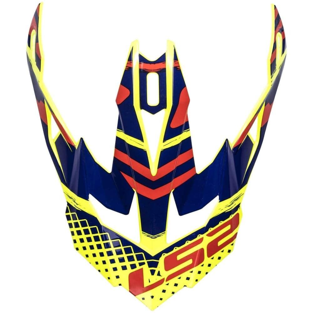 LS2 Козырек для кроссового шлема MX470 SUBVERTER BOMBER сине-желто-красный