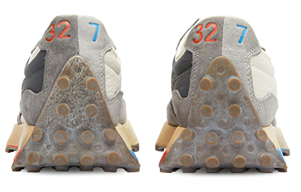 New Balance 327 White Grey Split