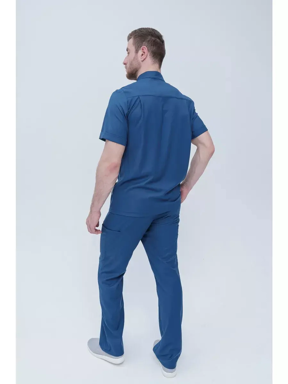 рубашка мужская медицинская на молнии TZ700