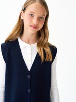 Жилет для девочки в школу AT697 синий