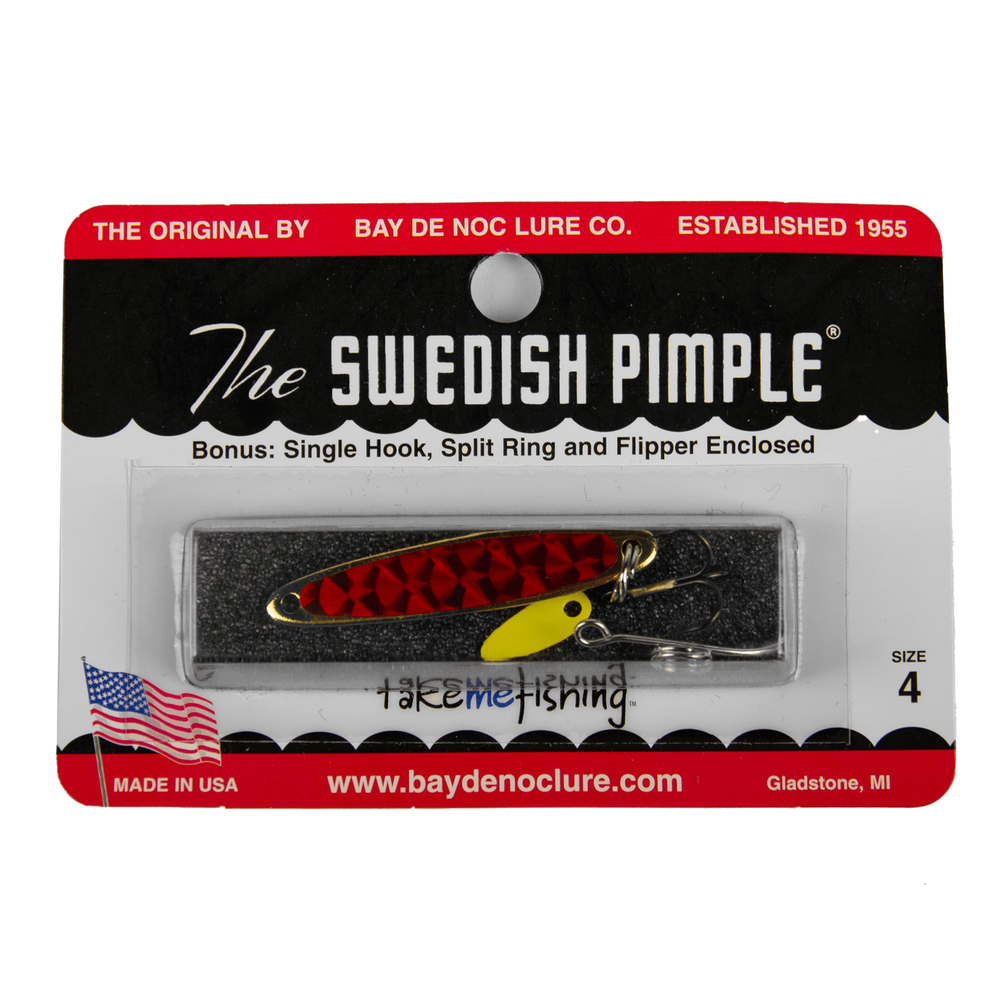 Блесна Bay de Noc Swedish Pimple #4 (44мм, 7гр)