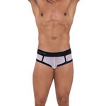Мужские трусы джоки белые с черной резинкой Clever CULT JOCKSTRAP 123801