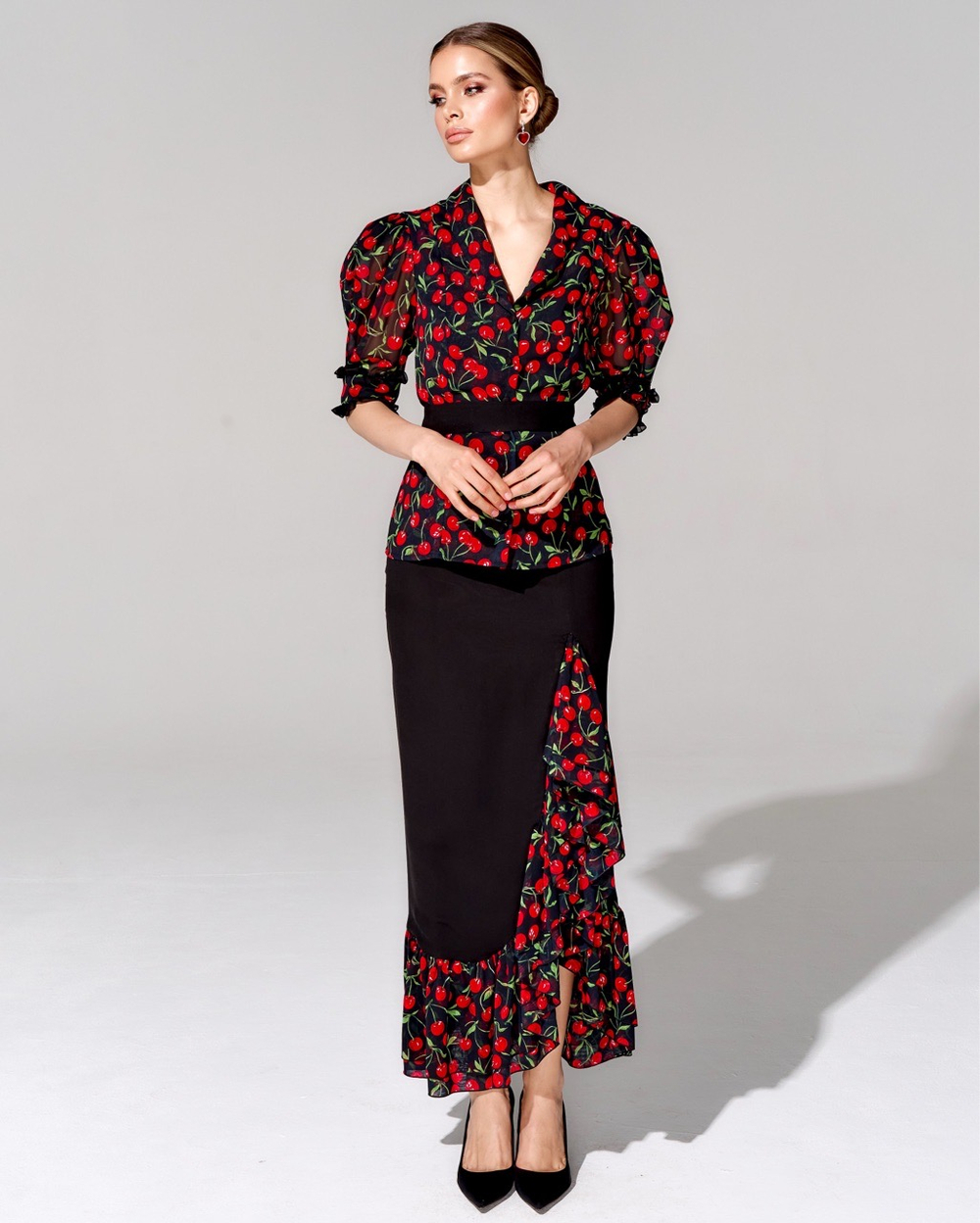 Юбка длины миди