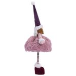 Украшение новогоднее интерьерное 48 см "Фея", полиэстер, нежно-розовый, ЗОЛОТАЯ СКАЗКА, 592523