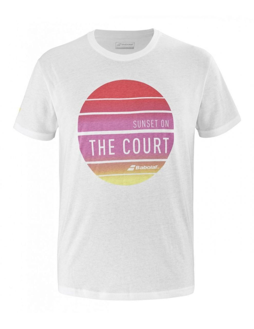 Мужская теннисная футболка Babolat Exercise Message Tee Men - белый