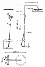 Душевая система WasserKRAFT A18801 Thermo