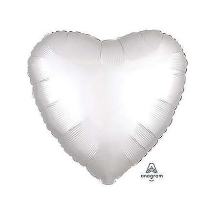 СЕРДЦЕ 18" Сатин White