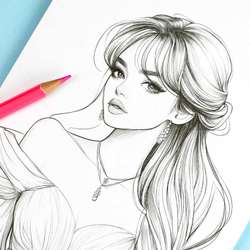 Книжка-раскраска для детей. Серия "Создай образ" арт. 70887 ВЕЧЕРНИЕ ПЛАТЬЯ /145х200 мм, 32 л., блок - офсет 120 г/м², печать в одну краску, обл - мелованный картон 210 г/м², гребень по короткой стороне, гребень по короткой стороне/