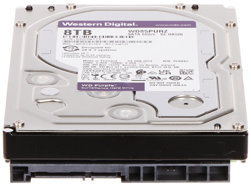 Жесткий диск WD Purple Surveillance 8TB [WD85PURZ]