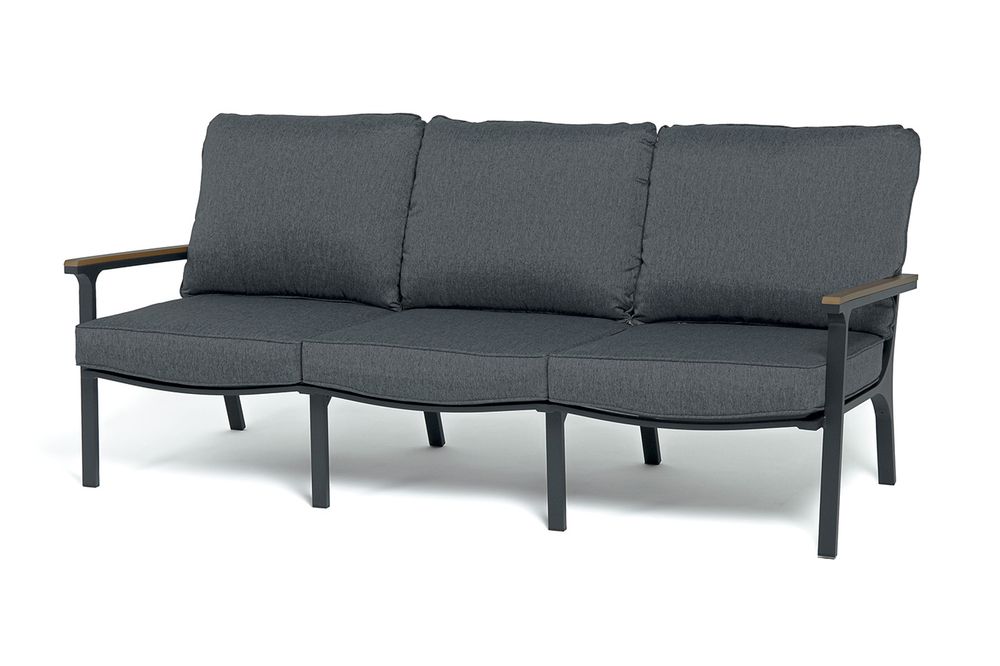 "Крокус" лаунж-зона 5-местная из алюминия, цвет темно-серый