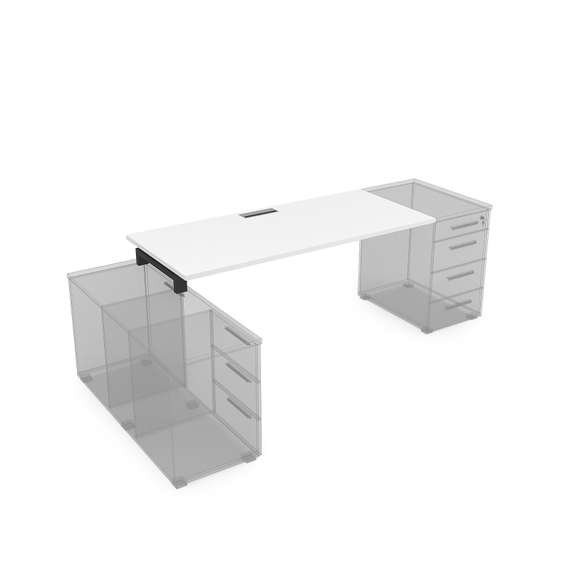 СЛТ.989 Стол рабочий прямолинейный, крепление к тумбам (1400*800*750)