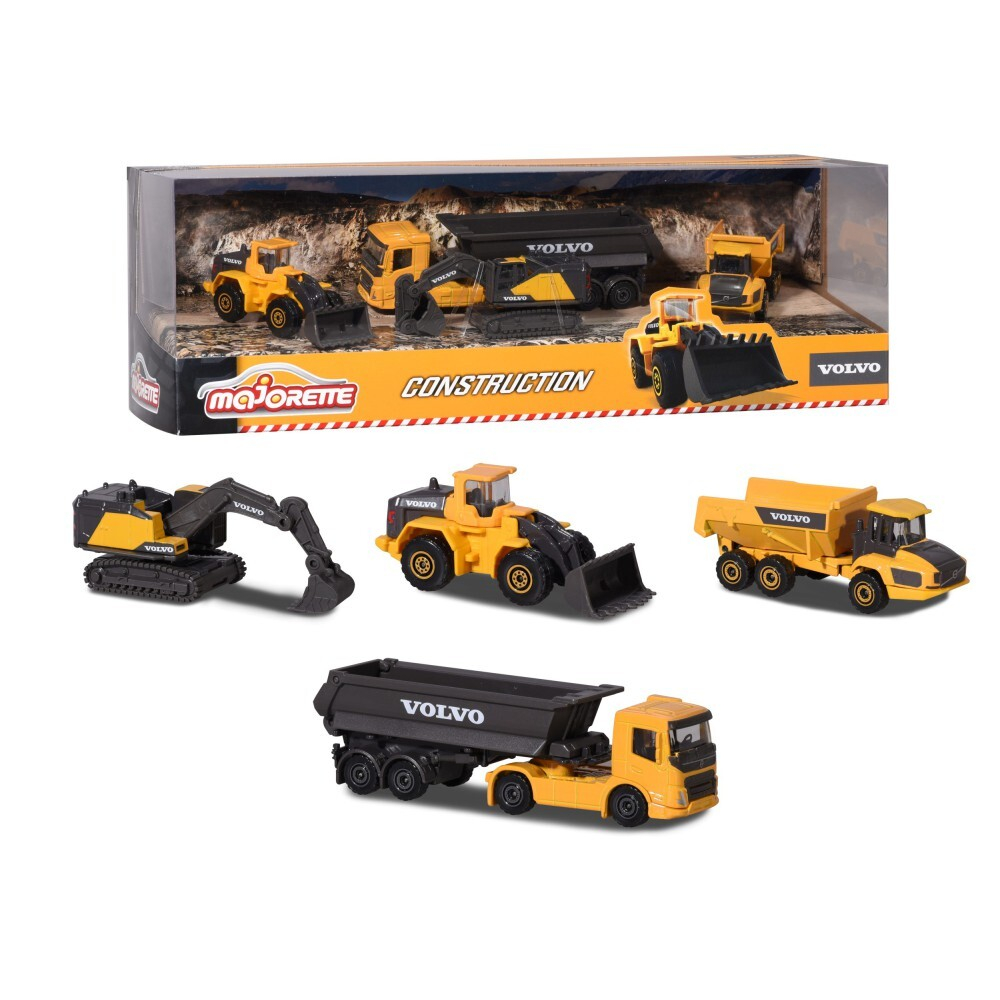Majorette - Набор строительных машин Volvo 4 шт 2057287 / артикул   2057287  / GTIN 3467452063224