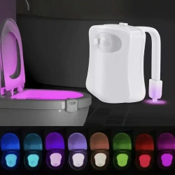 Умная LED подсветка для унитаза. Интеллектуальный датчик движения. Долгая работа от батареек