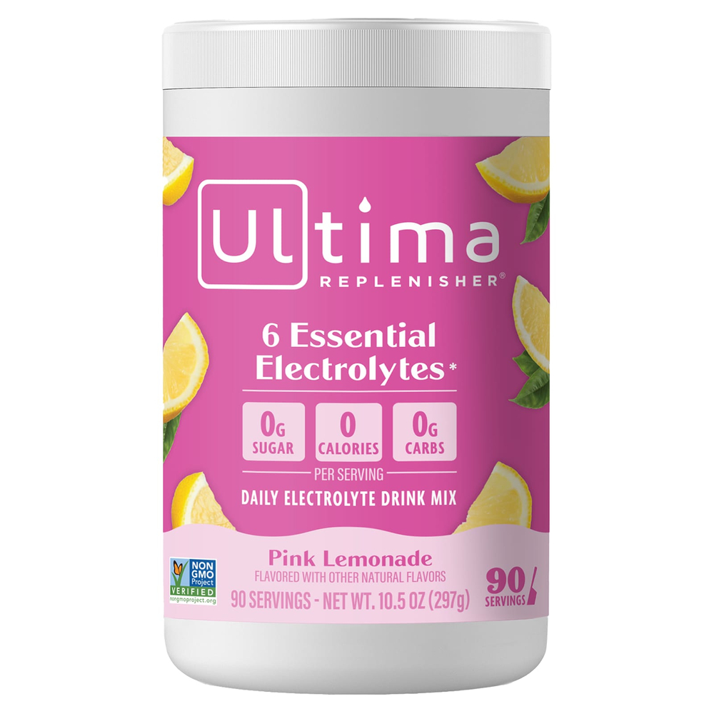Ultima Replenisher, Смесь электролитов, розовый лимонад, 270 г (9,5 унции)