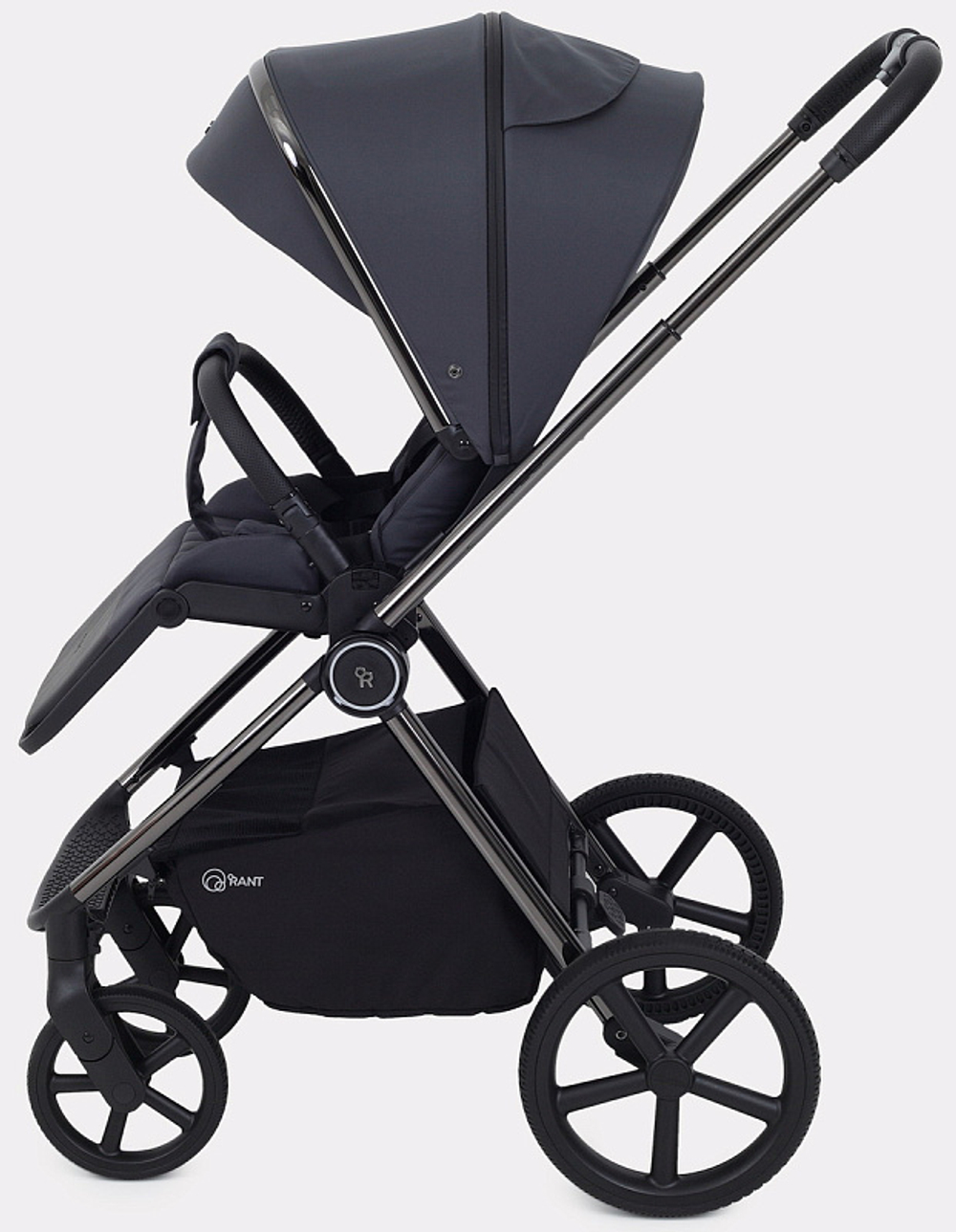 Детская коляска Rant Teo Black Chrome 3 в 1 Graphite