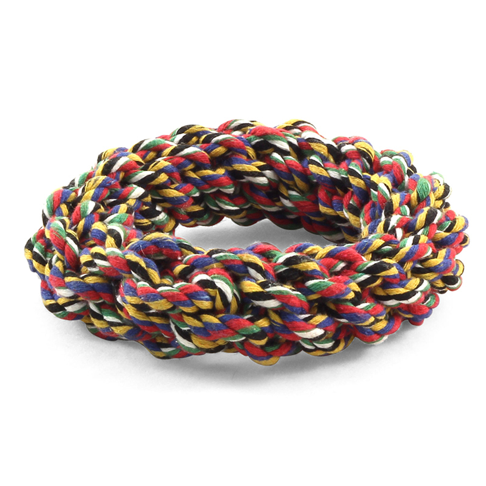 Игрушка для собак "Веревка-плетеное кольцо", 115мм, Triol