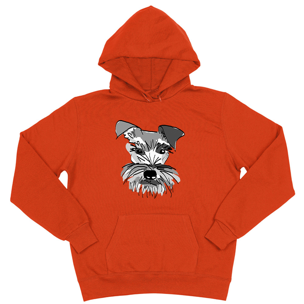 Толстовка "Шнауцер - рисунок"