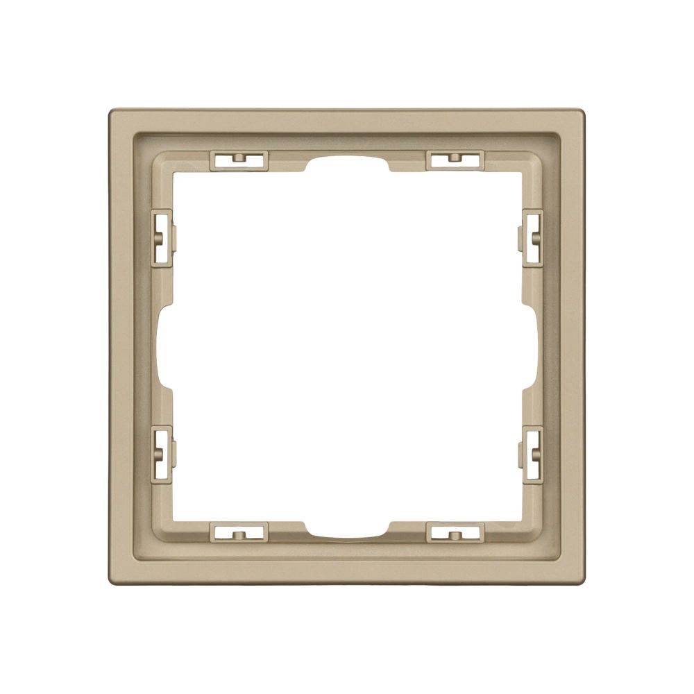 Рамка пластиковая FRM-NOBE-SFPL-1-GD (Arlight, Золотой песок) 054213