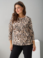 Лонгслив ЛНв-306/песочный-акварельзебра