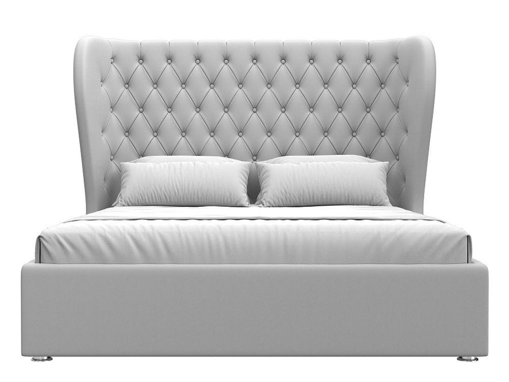 Кровать интерьерная Далия 160, Белый, Экокожа, 28665