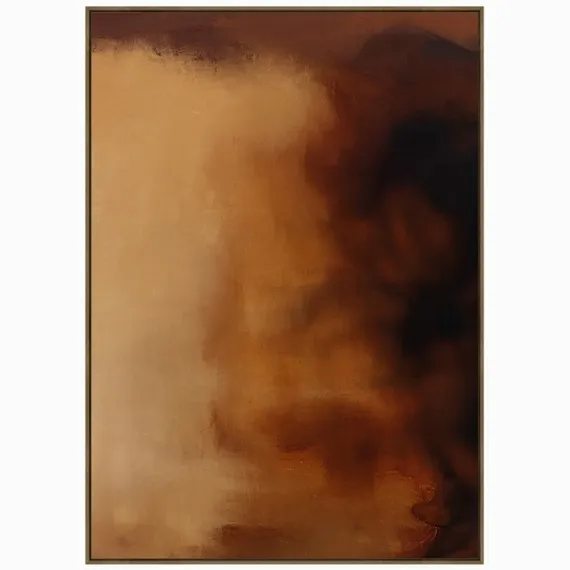 Постер Haze 140х100 см, коричневый градиент