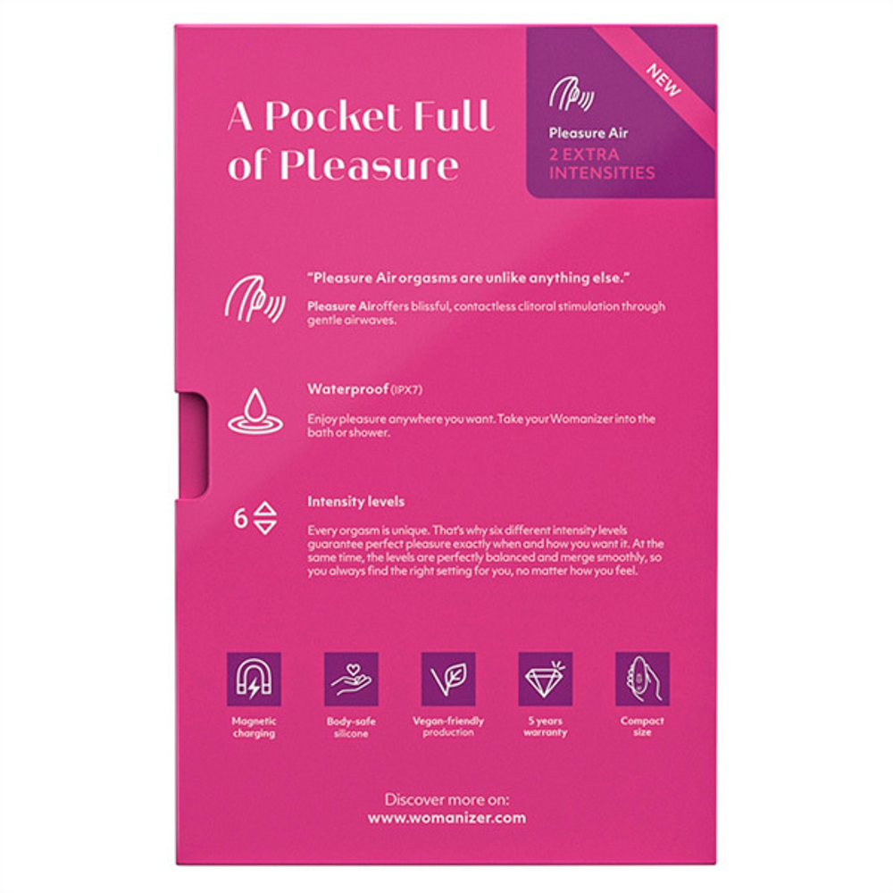 Розовый бесконтактный клиторальный стимулятор 11,7см Womanizer Starlet 3 Pink WZ231SGD